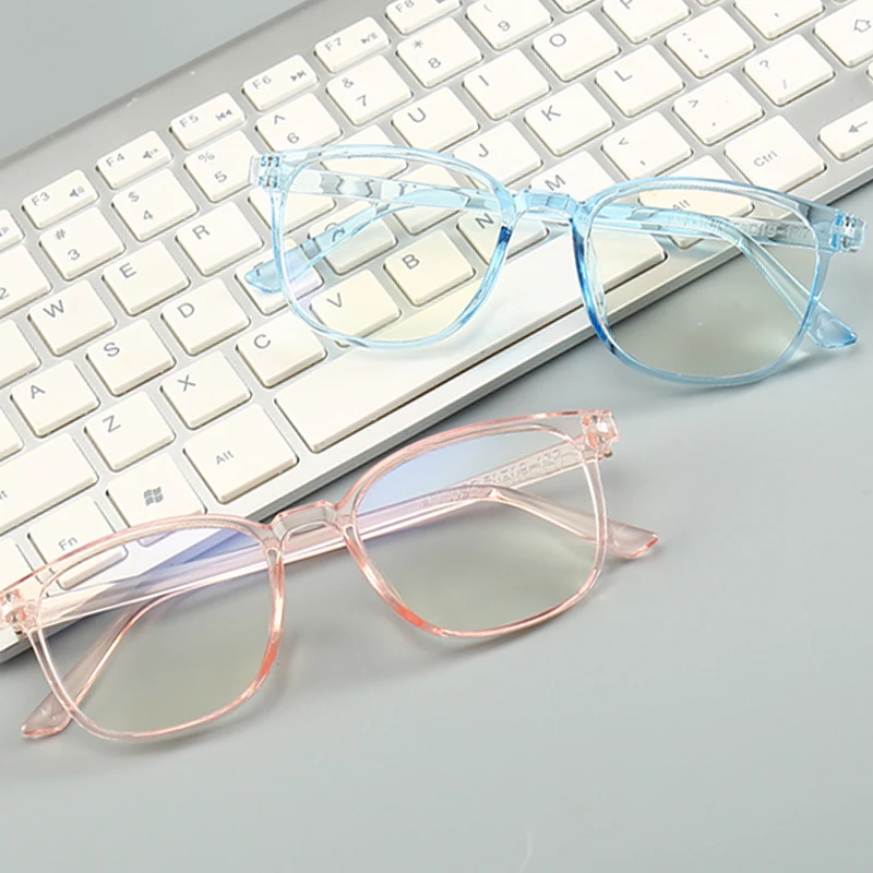 Kompiuterio akinių rėmeliai anti-mėlyna spinduliuotės žmogus PC akinių rėmeliai mobilusis žaidimas Retro skaidrus moteriški akinių rėmeliai
