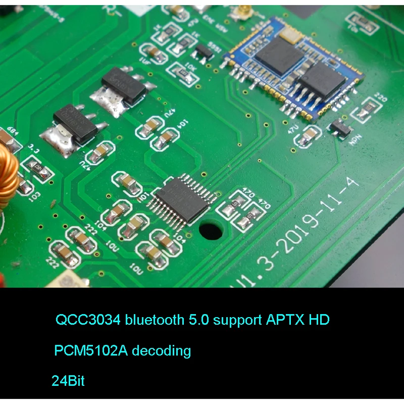 Lusya TPA3116D2 Bluetooth 5.0 žemų dažnių stiprintuvo 2.1 Garso Amplificador 100W+50W*2 NE5532 Op Amp PCM5102A 24 BITŲ Šifravimas T1376
