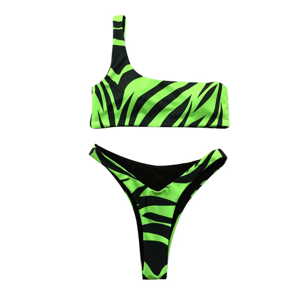 Mados Aukštos Juosmens Moterų Plaukimo Kostiumas Moterų Spausdinti Nerijos Apykaklės Bikini Push-Up Kamšalu maudymosi kostiumėlį, maudymosi Kostiumėliai, Paplūdimio Nustatyti 2020 m.