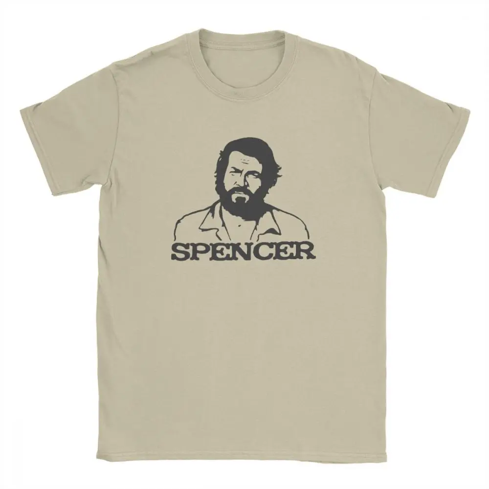 Marškinėliai Bud Spencer Derliaus Terence Hill Tees Apvalios Kaklo Viršūnes Vyrų Vasaros Marškinėliai Topai