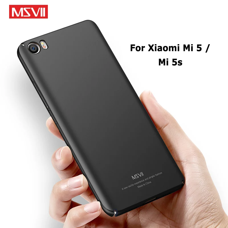 Mi 5S Padengti Msvii Slim Matinio Atvejais Xiaomi Mi5 S Mi5s Atveju Xaomi 5S PC Padengti Xiaomi Mi 5 S m5s Telefono atvejais 5.15