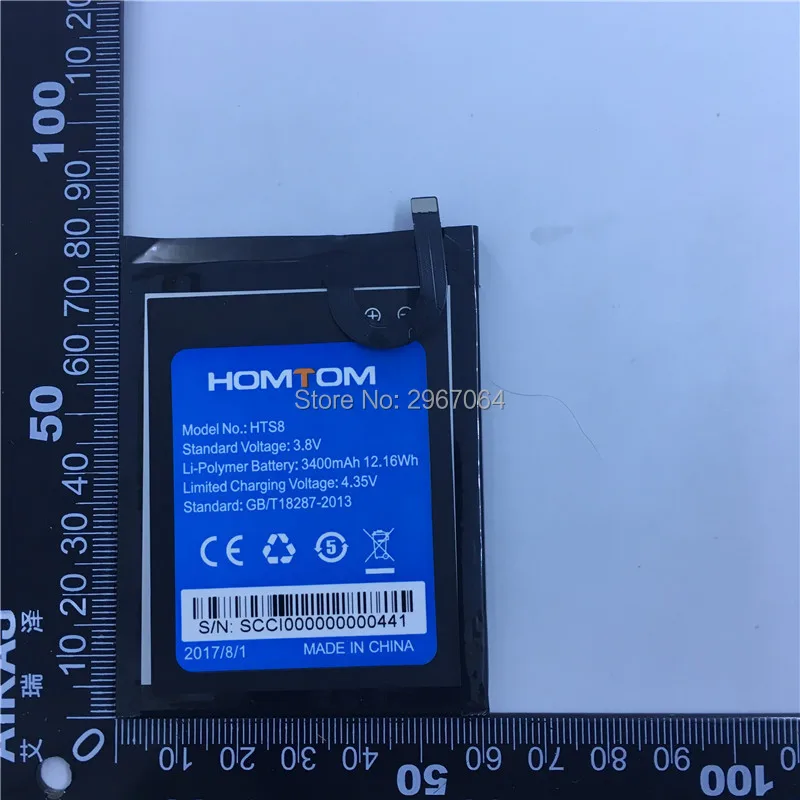 Mobiliojo telefono bateriją HOMTOM HTS8 baterija 3400mAh Aukštos capacit Mobilių Priedų Originalus baterijos