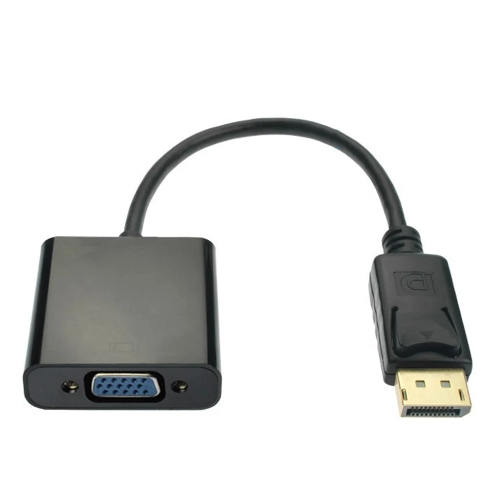 Nauja Display Port DP-VGA Adapterio Kabelį Vyrų ir Moterų Konverteris PC Kompiuteris, Nešiojamas HDTV Projektorius