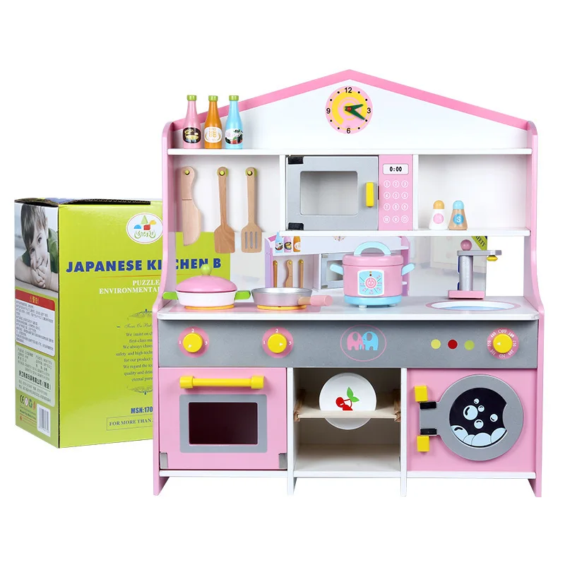 Nauja vaikų Japonų stiliaus mediniai virtuvės žaislai, modeliavimo virtuvės valgių žaislas vaikams apsimesti žaisti žaislai