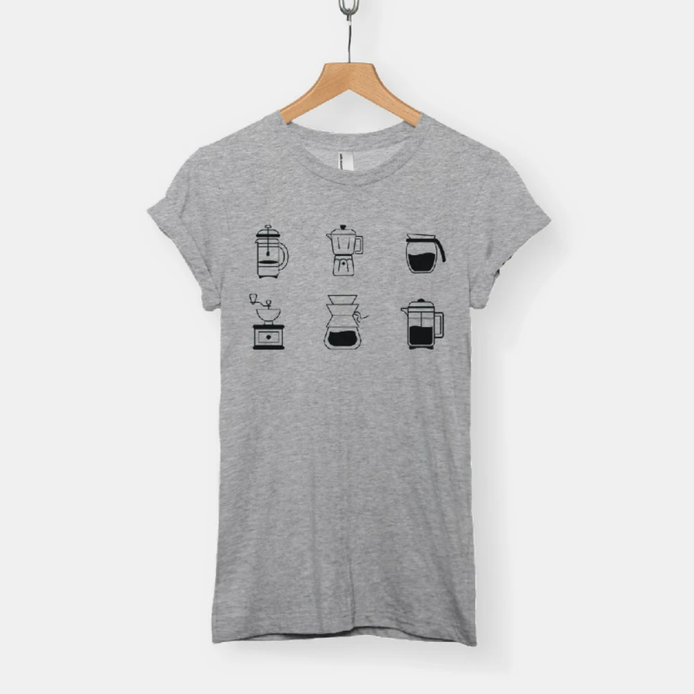 Naujas Atvykimo Juokinga Kavos T-Shirt Kavos Mėgėjai Marškinėliai Barista Tee Marškinėliai Moteris Atsitiktinis marškinėliai
