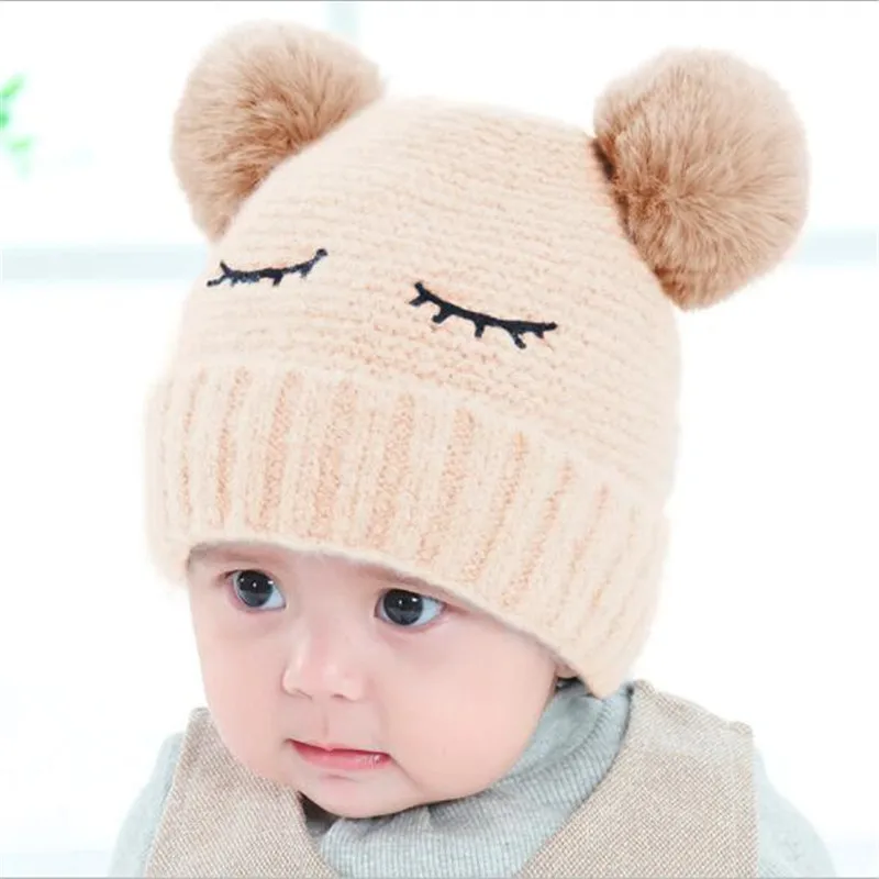 Naujas Baby Žiemos Skrybėlės, Kūdikių Berniukų, Mergaičių Žiemą Laikyti Šiltai Skrybėlę Nėrimo Megzti Skrybėlę Vaikai Vaikai Beanie Kepurė