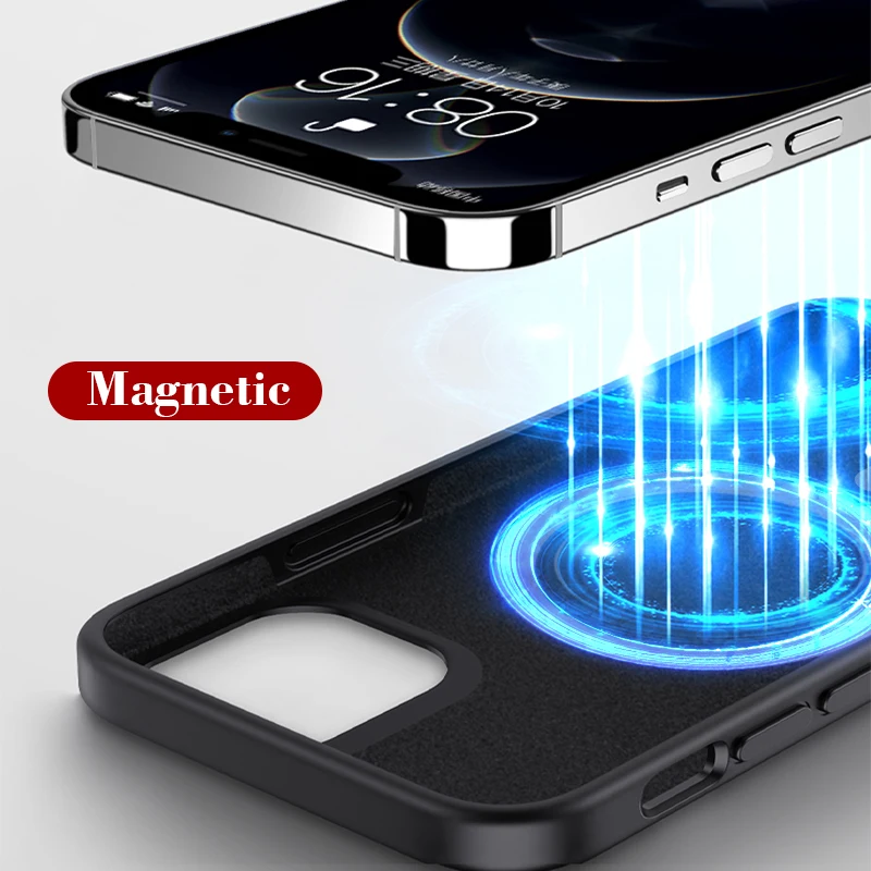 Oficialus Originalus Paramos Belaidžio Įkrovimo Telefono dėklas Skirtas iPhone 12 Pro Max Mini Magsafe Magnetinio Atveju iPhone 12 Dangtis