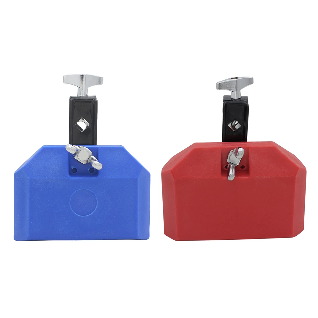 Pakuotėje yra 2 Išskirtinį Raudona+Mėlyna Plastiko Karvės Varpas Nustatyti Mušamieji Instrumentai.