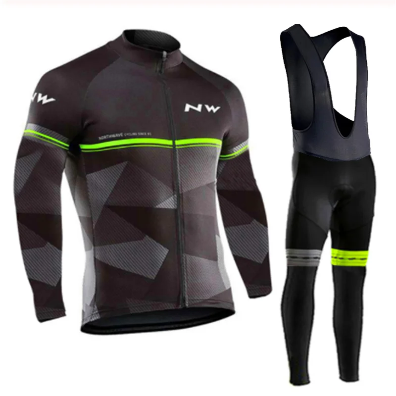 Pavasarį ir Rudenį 2018 komanda ilgomis rankovėmis jojimo Jersey kostiumas Ciclismo kvėpuojantis lenktynių drabužių MTB Dviratį 9D gelio padas