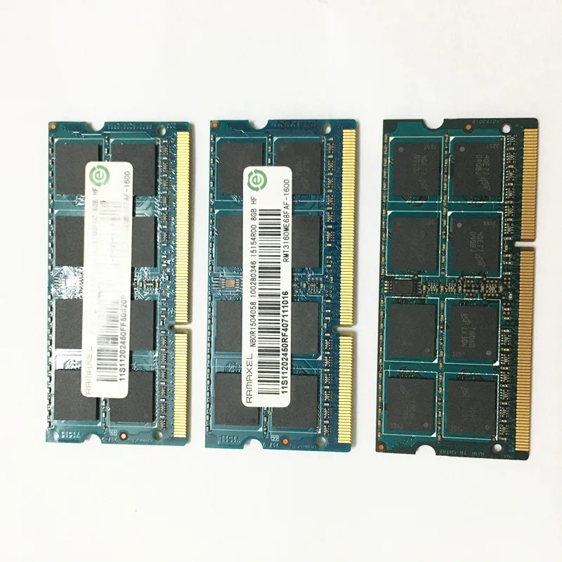 RAMAXEL DDR3 RAM 8GB RMT3160ME68FAF-1600 DDR3L 1.35 V DDR3 8GB 1 600mhz NEŠIOJAMAS ATMINTIES Naudotas Geros būklės