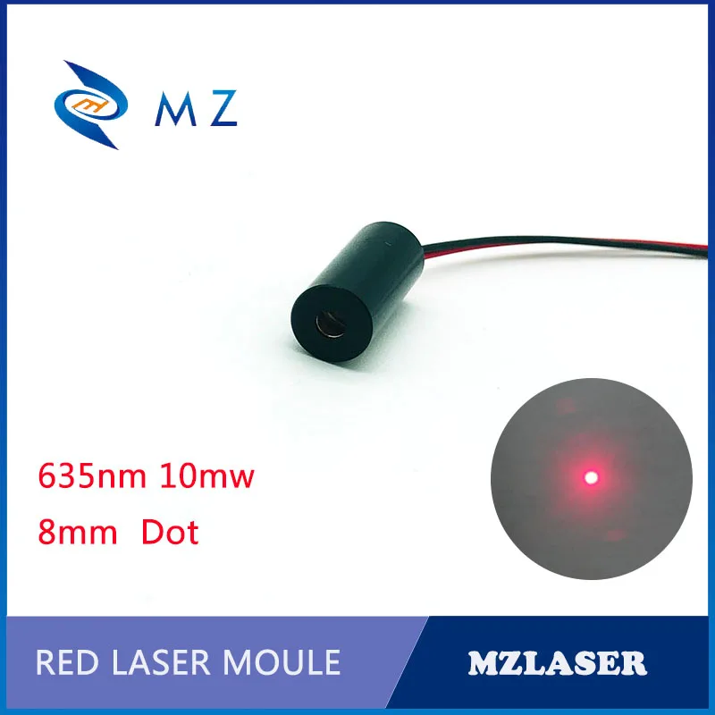Red dot lazerio modulis 8mm 635nm10mw Pramonės APC Diskai, lazeriniai modulis
