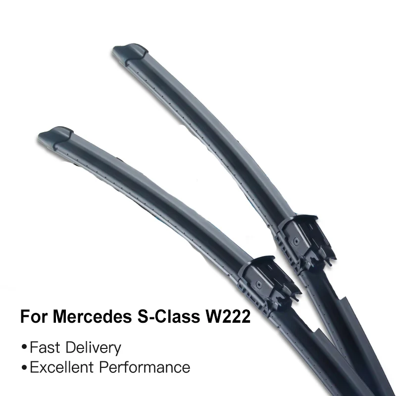 SHITURUI priekinio, galinio Stiklo Valytuvų šepetėliai su Spray Bar & Šilumos Sistema Mercedes Benz S Klasės W222 C217 A217 (Paketas 2 )