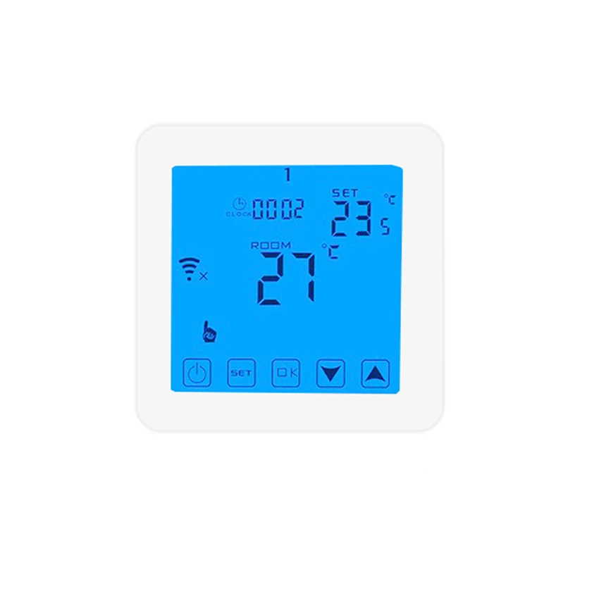 Thermoregulator LCD Jutiklinis Ekranas Patalpos Temperatūros Reguliatorius Termostatas, Skirtas Elektrinis Grindų Šildymas