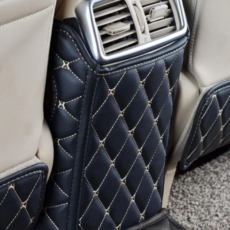 Tonlinker 3 vnt automobilių stilius pu odos sėdynės atgal kick trinkelėmis dekoro lipduko Padengti Atveju Lipdukai Nissan X-Trail m.