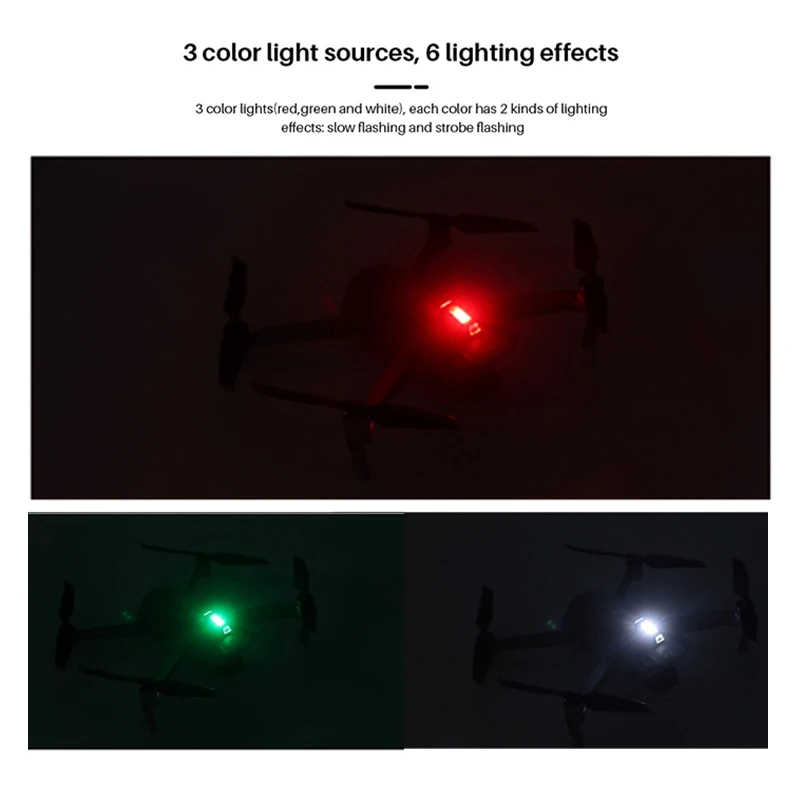 ULANZI DR-02 Anti-Susidūrimo Apšvietimas RGB LED Šviesos su 3 Spalvų Universalaus DJI MavicAir2 Led Šviesa