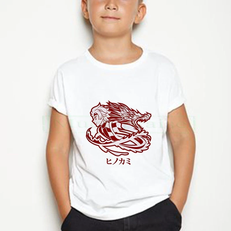 Vaikai Berniukai Velnių žudikas marškinėliai Spausdinti Cosplay Japonijos Dvasia ašmenys Vaikų Vasaros trumpomis Rankovėmis Tshirts Demon Slayer Drabužiai