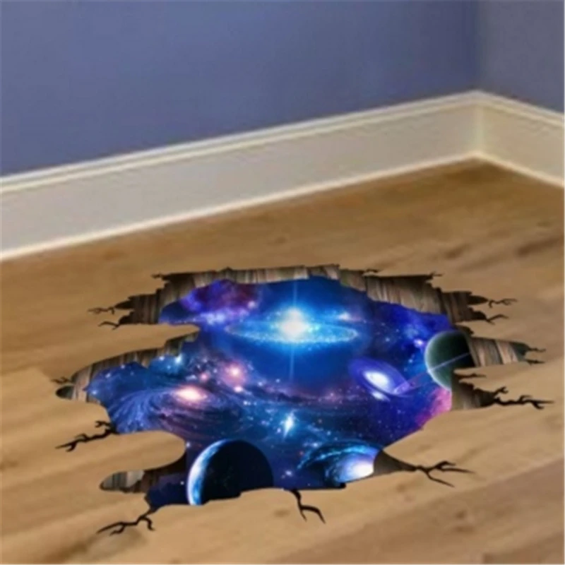 Vaikų Kambario 3D Sienų Lipdukai Kosminį Galaktikos Planetų Kosmoso Sienos Plakatas Kūdikio Miegamojo Lubų Apdailai Meno Lipdukai Lipdukas