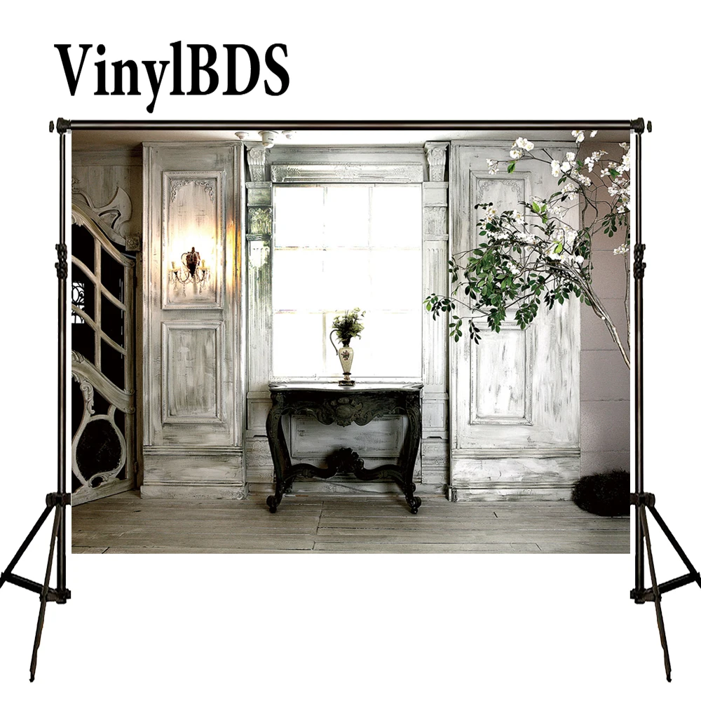 VinylBDS Retro Patalpų Vestuvių Photgraphy Sluoksnių Medienos Grindų Fone Filialai Durų Vestuvių Backdrops fotostudija