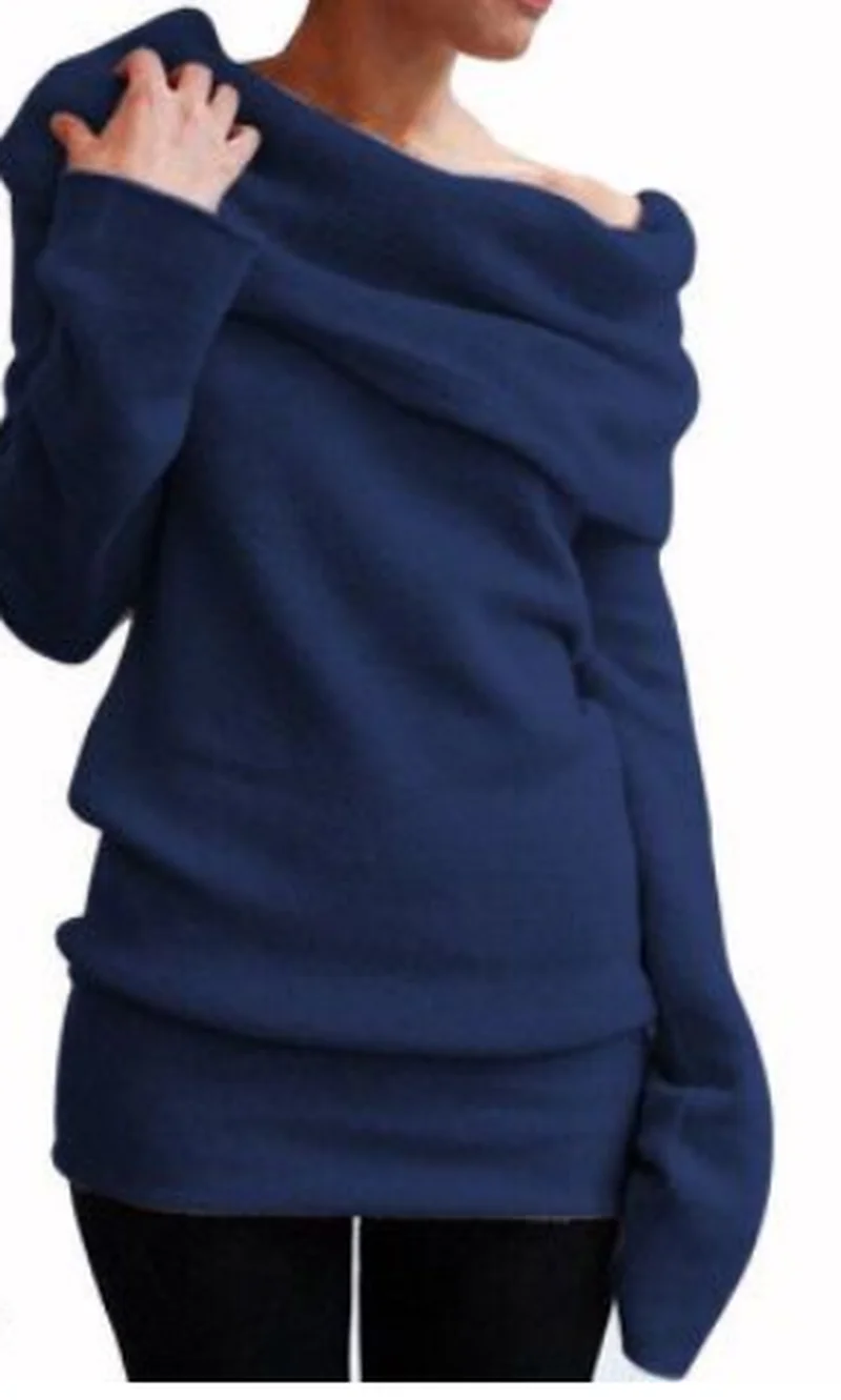 ZOGAA Atsitiktinis Megzti Megztinis Moterims Streetwear Off Peties ilgomis Rankovėmis Puloveriai Moterų Plonas Kietas Kailis Žiemos Mados Džemperis Viršų