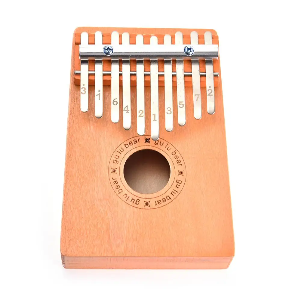 10 pagrindinių Kalimba nykščio fortepijonas aukštos kokybės mediena, raudonmedžio muzikos instrumentas portable piršto muzikos instrumentas, vaikų dovanų