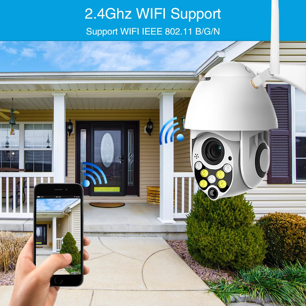1080P Auto Stebėjimo, IP Kamera, Wifi Mini Speed Dome VAIZDO stebėjimo Kamera Lauko Home Security Vaizdo Stebėjimo ipcam mini Kamera P2P IR