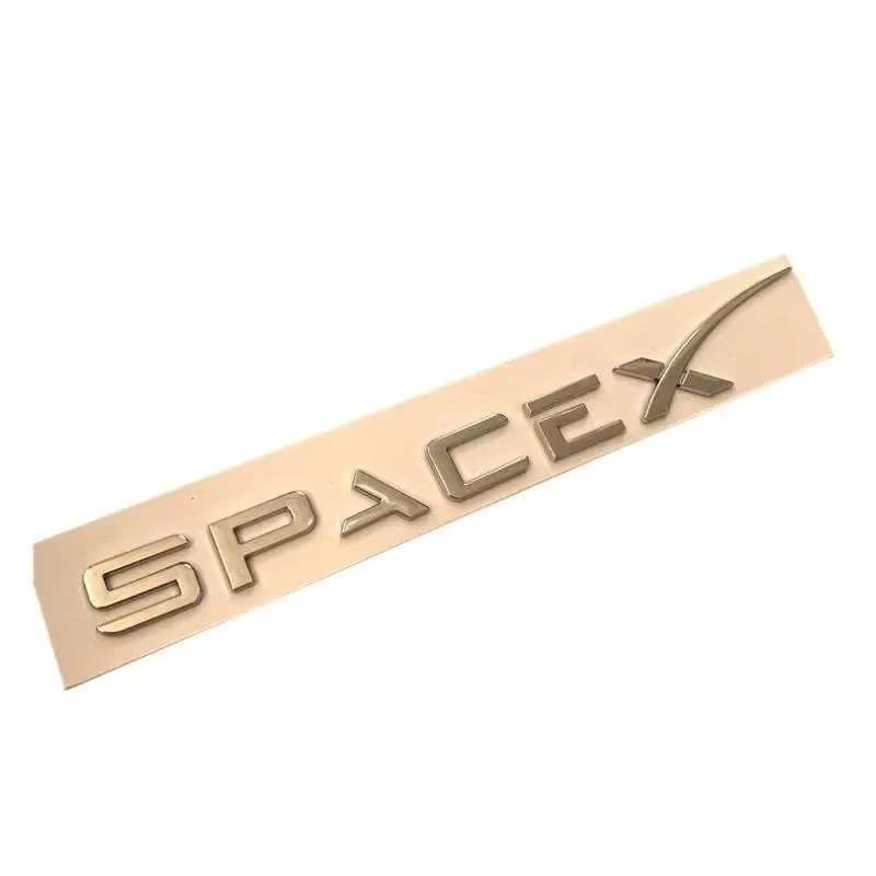 1sets/daug Laisvos Laivybos Kaina ABS Kūno Pasta Modifikuotų SpaceX Galinis Aukštis Veiklos Spacex Auto Logotipas Ženklelis Lipdukas Logotipas 3D