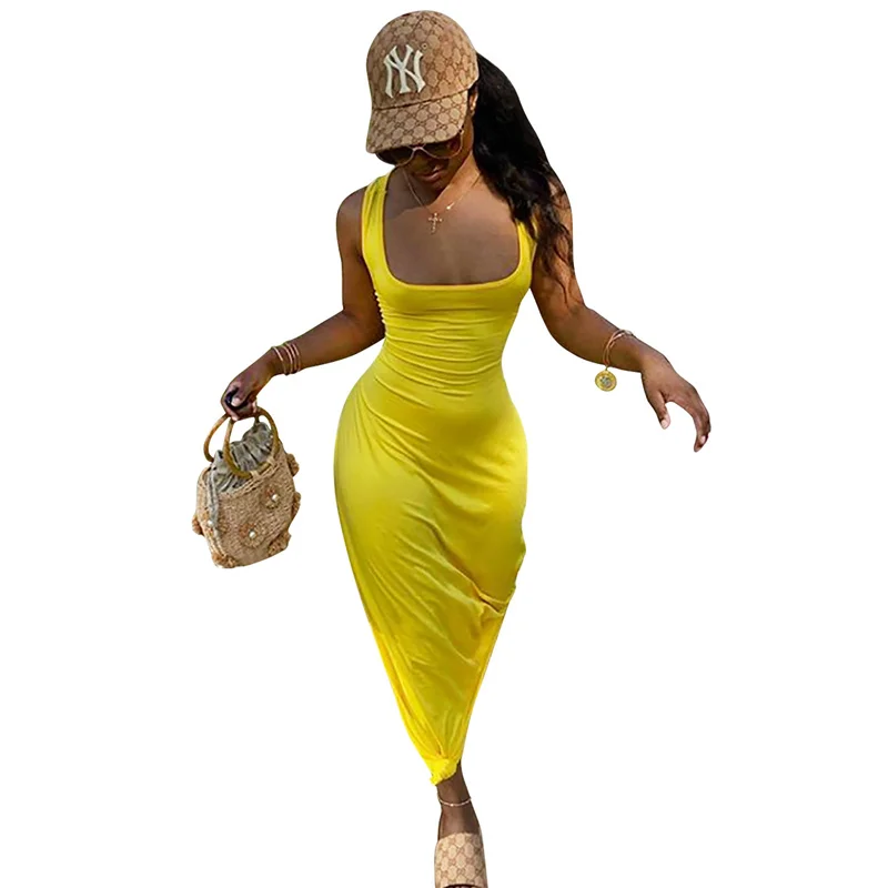 2020 metų vasaros moterų mados seksualus apynasrio suknelė be rankovių backless elegantiškas šalis atsitiktinis šalies klubas Ilgos suknelės vestido de mulher