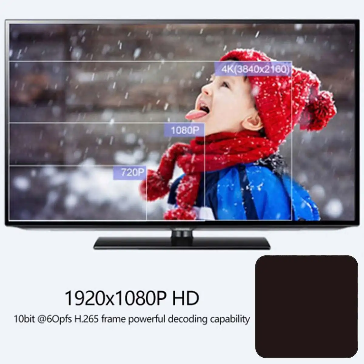 4K Quad Core, 4GB 64GB Android 10.1 TV BOX 2.0 HD HDMI SD Lizdas WiFi 2.4 GHz Tinklo Player Network Media Player 