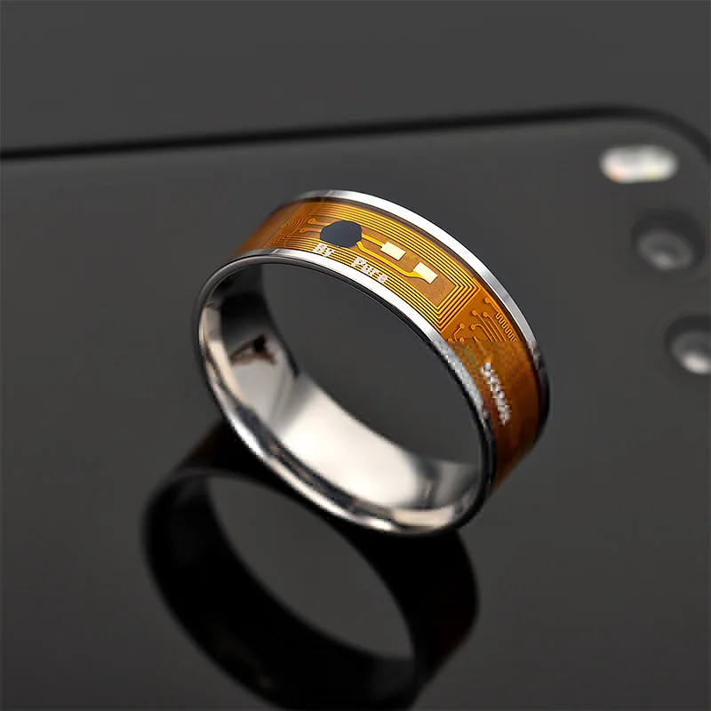 8 Dydžių NFC Smart Chip Žiedas Unisex Visiškai Skaidri Titano Plieno Žiedai Skaitmeninis Žiedas Smart connect 
