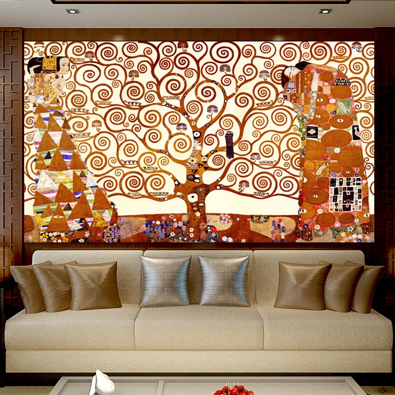 Abstrakti Gustav Klimt Gyvybės Medžio Aliejus, Tapyba ant Drobės, Plakatų ir grafikos Sienos Menas Nuotraukas Kambarį Namo Apdaila