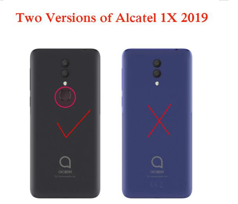 Alcatel 1X 2019 Atveju Alcatel1X 2019 Atveju Apversti Piniginė PU Odos Telefoną Atveju Alcatel 1X 2019 5008Y 5008D 5008K 1 X Case Cover