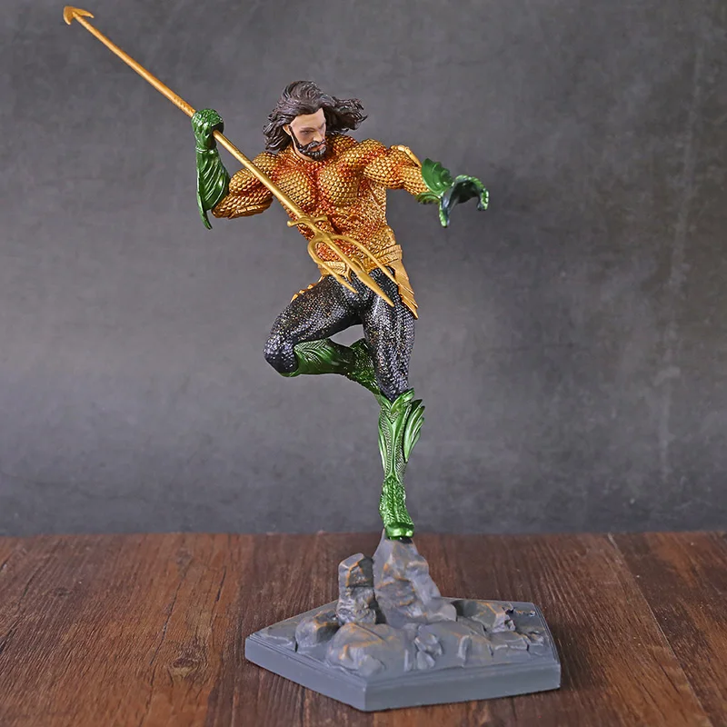 Anime Teisingumo Lyga Aquaman 1/10 Masto Statula Mergulhador Dvikova scena PVC figūrėlių Kolekcija Modelis Žaislai Modelis Dovana