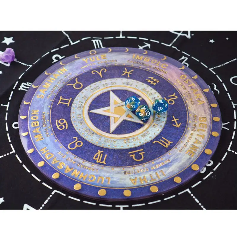 Astrologija Kompasas Silikono Formų Epoksidinės Dervos Amatų Įrankiai Taro Pelėsių Dervos Dekoracijos 