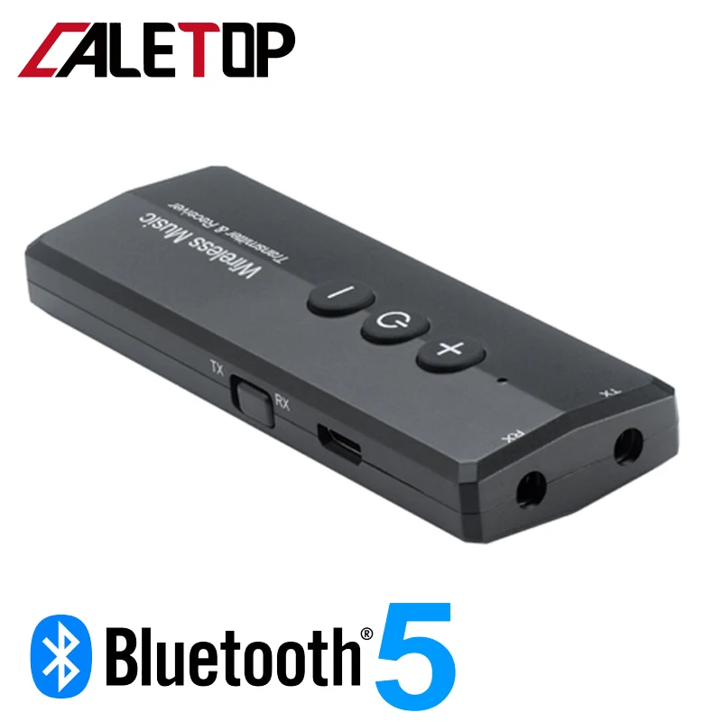 Bluetooth 5.0 Siųstuvas ir Imtuvas Belaidžio ryšio Adapteris, Stereo Audio 3.5 mm Aux Lizdas Adapteriai TV Automobilinio Rinkinio su Valdymo Mygtukas