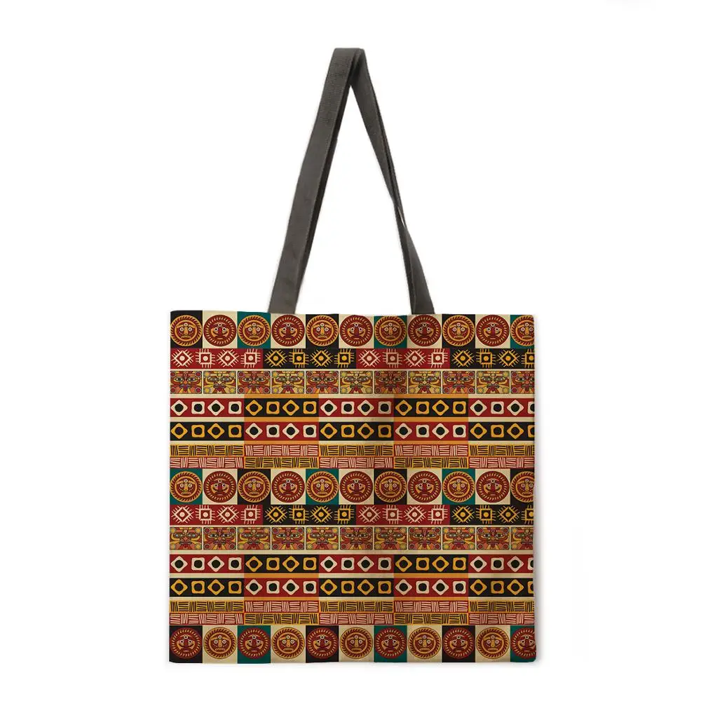 Bohemijos modelis lino pirkinių krepšys ponios pečių maišą, sulankstomas pirkinių krepšys lauko paplūdimio rankinės, moteriškos rankinės