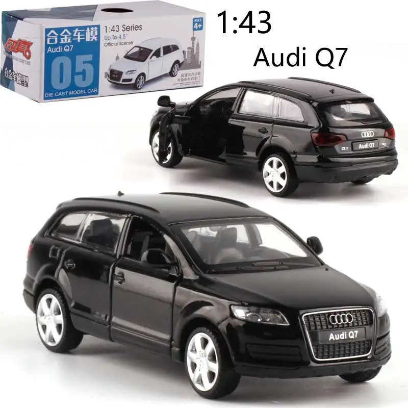 CAIPO 1:43 Audi Q7 Lieti pull-back transporto priemonės modelio Diecast Metal Modelio Automobilių Dėl Berniukas Žaislų Kolekcija Draugas Vaikų Dovanų
