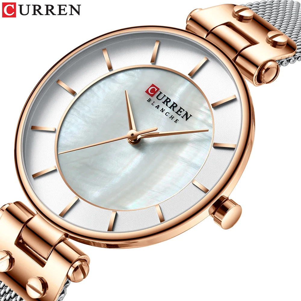 CURREN Moterų Laikrodžiai Japonijos Kvarco Laikrodis Mados Kūrybos Ponios Apyrankę Žiūrėti Naujas atsparus Vandeniui Laikrodžiai Dovanų orologio donna #a