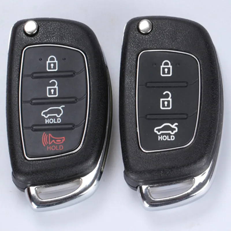 DAKATU 3/3+1 4 mygtuką Nuotolinio Automobilio Raktas su Lukštais Atveju Hyundai IX35 IX45 i10 i20 i30 i35 i40 