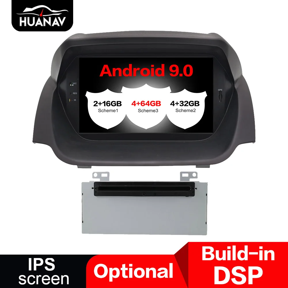 DSP Android 9.0 Automobilio DVD Grotuvas GPS Navigacija Ford Fiesta 2013 m. m. m. 2016 radijo grotuvas Auto Multimedia stereo galvos vienetas