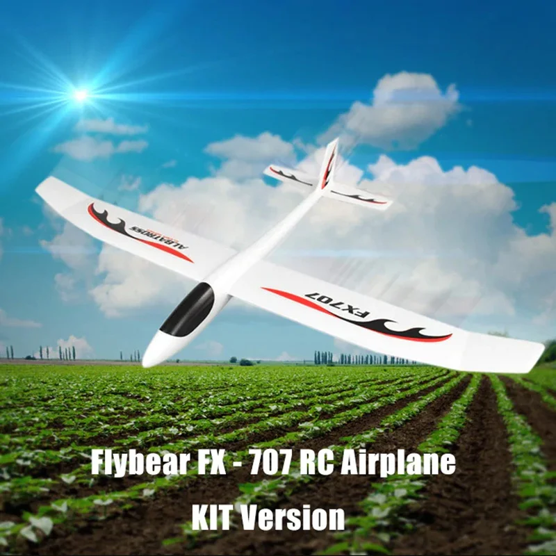 Flybear FX707 RC Lėktuvo ELP 1200mm Sparnų Orlaivis Fiksuoto Sparno Plokštumos RINKINYS
