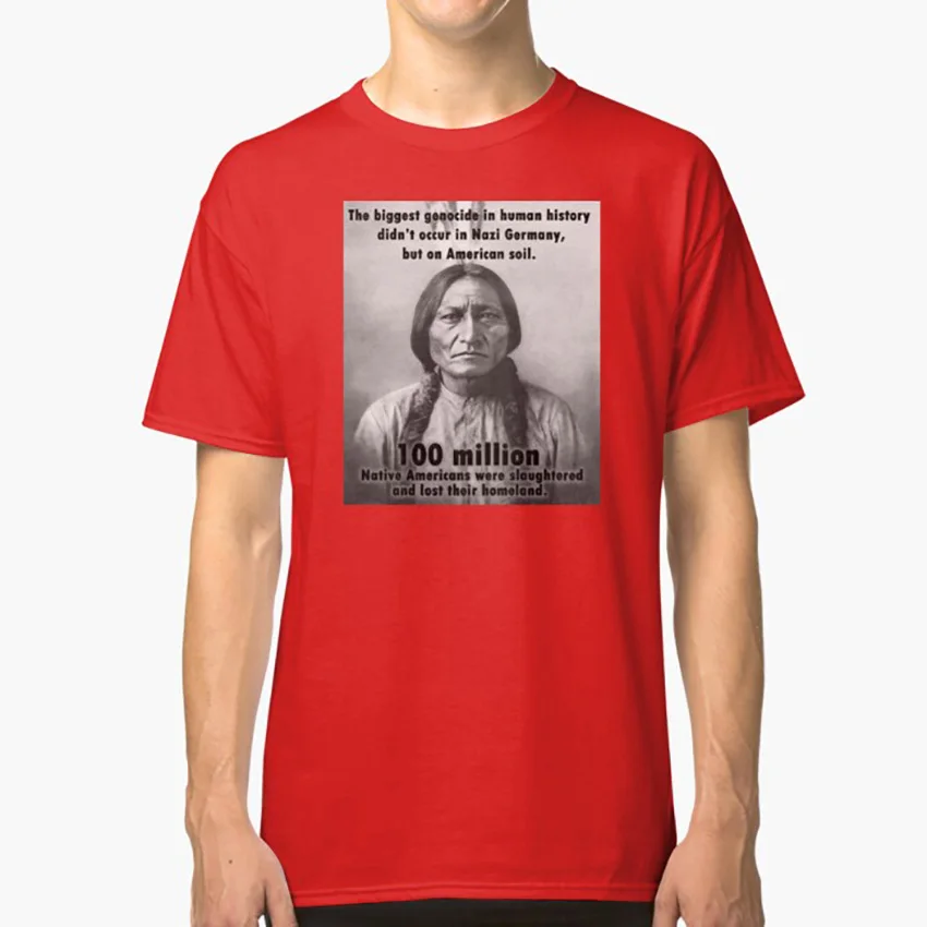Genocido Marškinėliai Amerikos Gimtoji Genocido Tee Marškinėliai