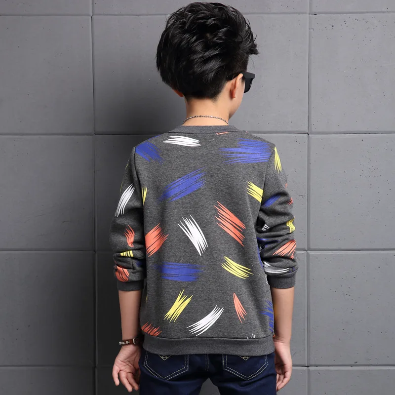 Geriausiai parduodamas Naujas modelis Berniukų marškinėliai ilgomis Rankovėmis Prekės Vaikams Šukuotinės Medvilnės Džemperis Vaikams Megztiniai megztinis Drabužiai, 5-15T