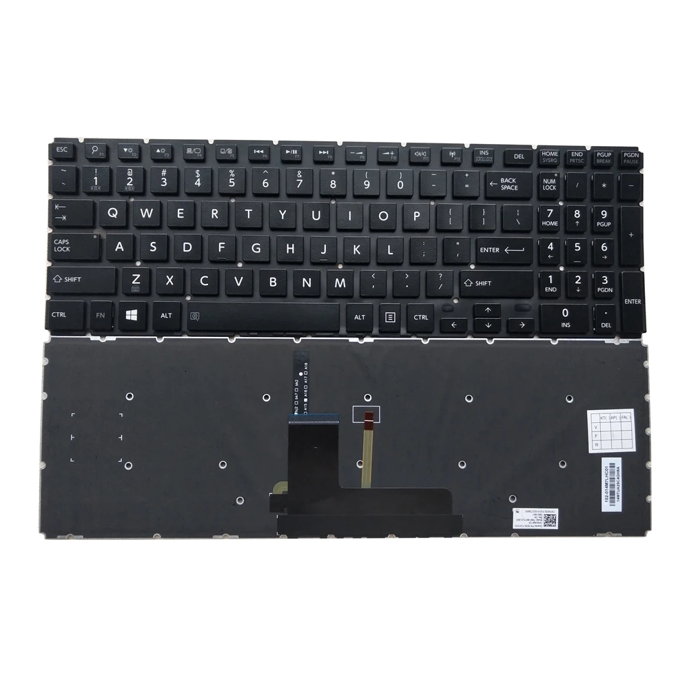 Geros Kokybės OVY MUMS nešiojamojo kompiuterio klaviatūrą skirtą TOSHIBA L50-B L50D-S50 B-B p/n:AEBLYU01010