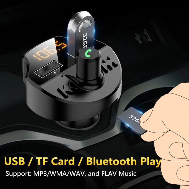 Greitai Įkrauti 3.1 Automobilinio Įkroviklio Bluetooth 5.0 Dvigubas USB Automobilinis Telefono Kroviklis VW Passat B5 B6 B7 Touareg Jetta Touran Bora Tiguan