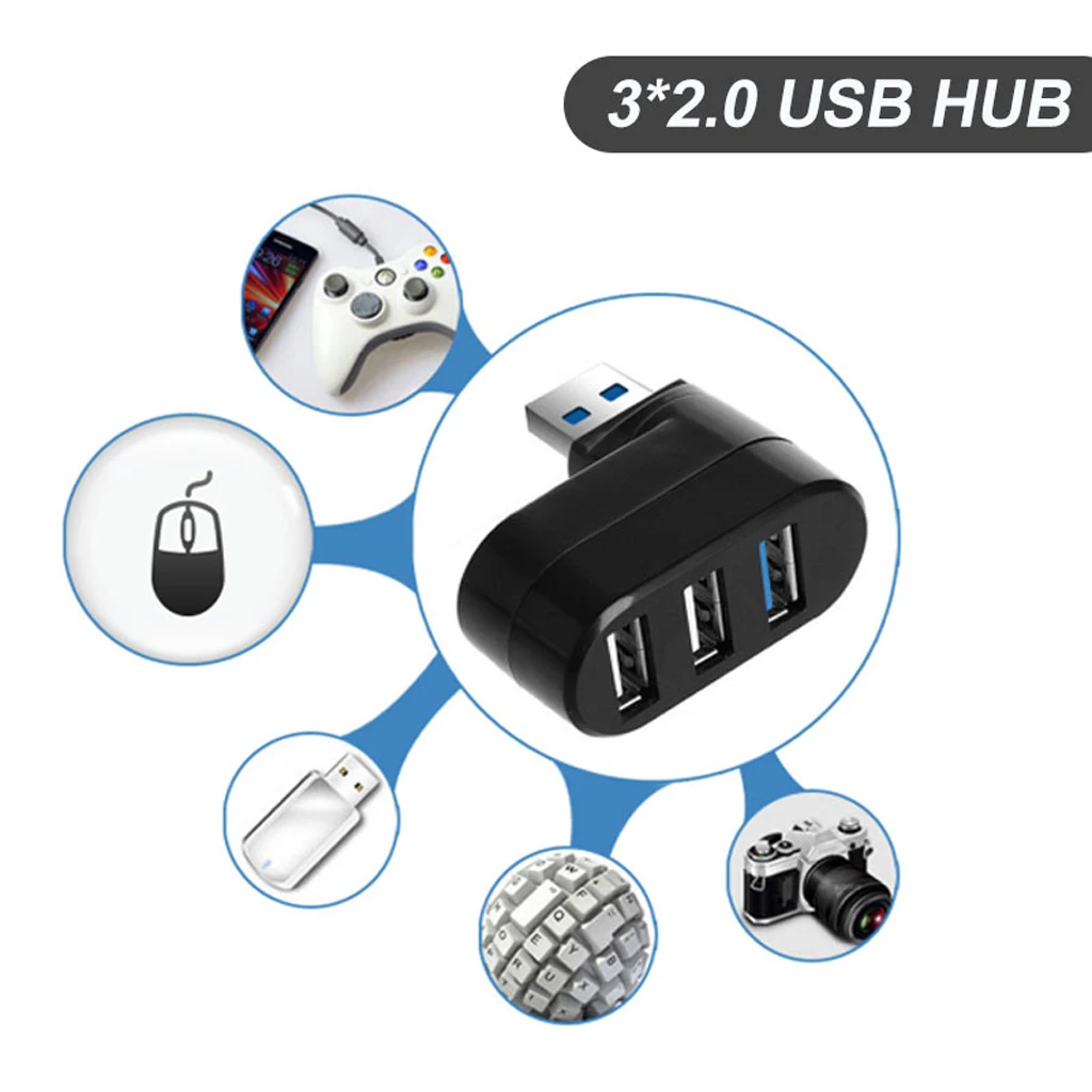 Hub Separatorius USB Hub 3Ports USB 3.0 USB 2.0 Sąsiuvinis Oro Pro Black