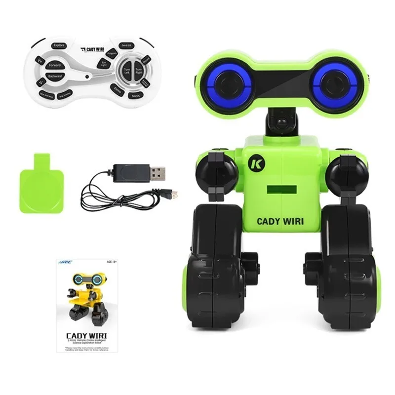 JJRC R13 RC Robotas CADY WIRI Smart Programuojami Touch Kontrolės, Balso Pranešimą Įrašyti Dainuoti Šokių Robotai Žaislas Vaikams, Dovana VS R4