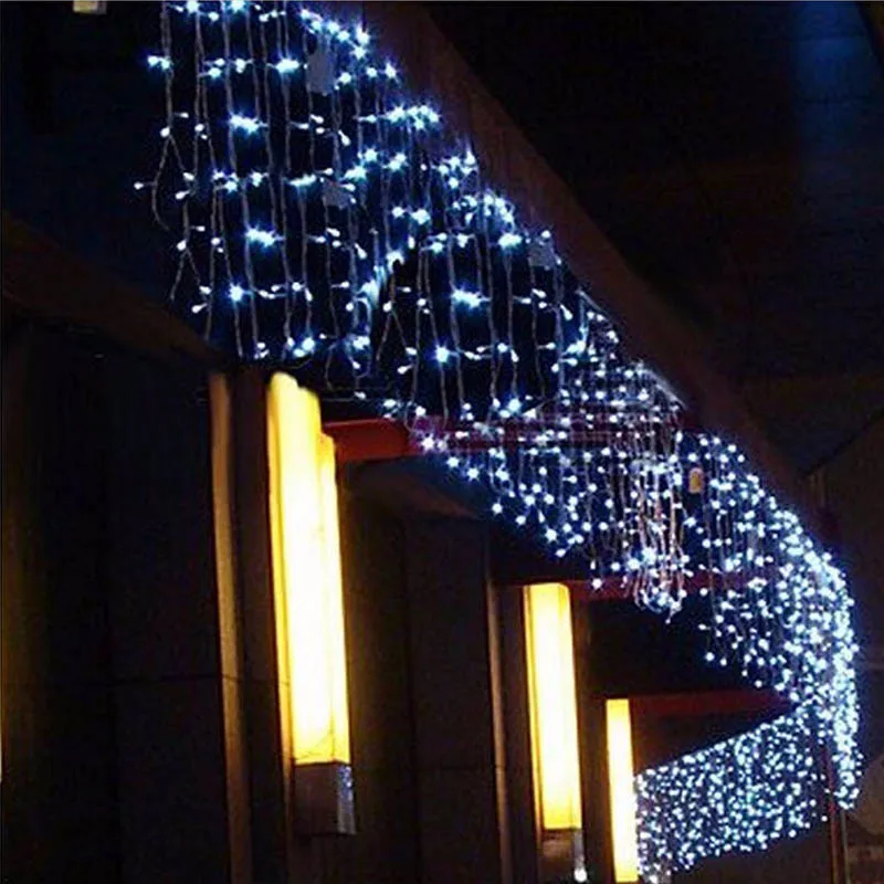 Kalėdų žiburiai, lauko apdailos 5 metrų ašaros 0.3-0,5 m led užuolaidų varveklis string žibintai naujųjų metų vestuves šviesos girlianda