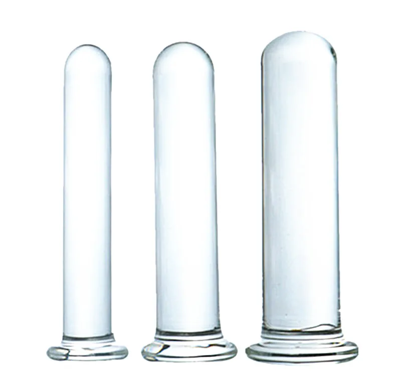 Karščiui atsparaus stiklo dildo netikrą varpos ilgio analinis kaištis krištolo stiklo cilindro G taško moterų masturbacija analinis kaištis suaugusiųjų sekso žaislai