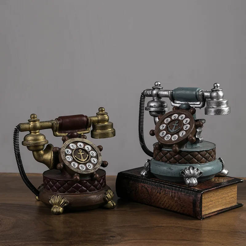 Kūrybos Namuose Amatų Retro Telefono Modelis Laikrodis Žiūrėti Papuošalai Studijų Kavinė Restoranas Laikrodis Laikrodis Apdailos Reikmenys