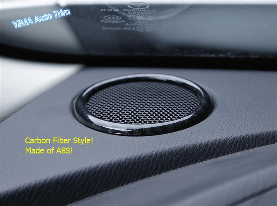 Lapetus Auto Optikos prietaisų Skydelio Stereo Garsiakalbis, Garso Garsiakalbio Rėmas Padengti Apdailos 2 Vnt Tinka Mazda CX-3 CX3 2016 - 2019 ABS